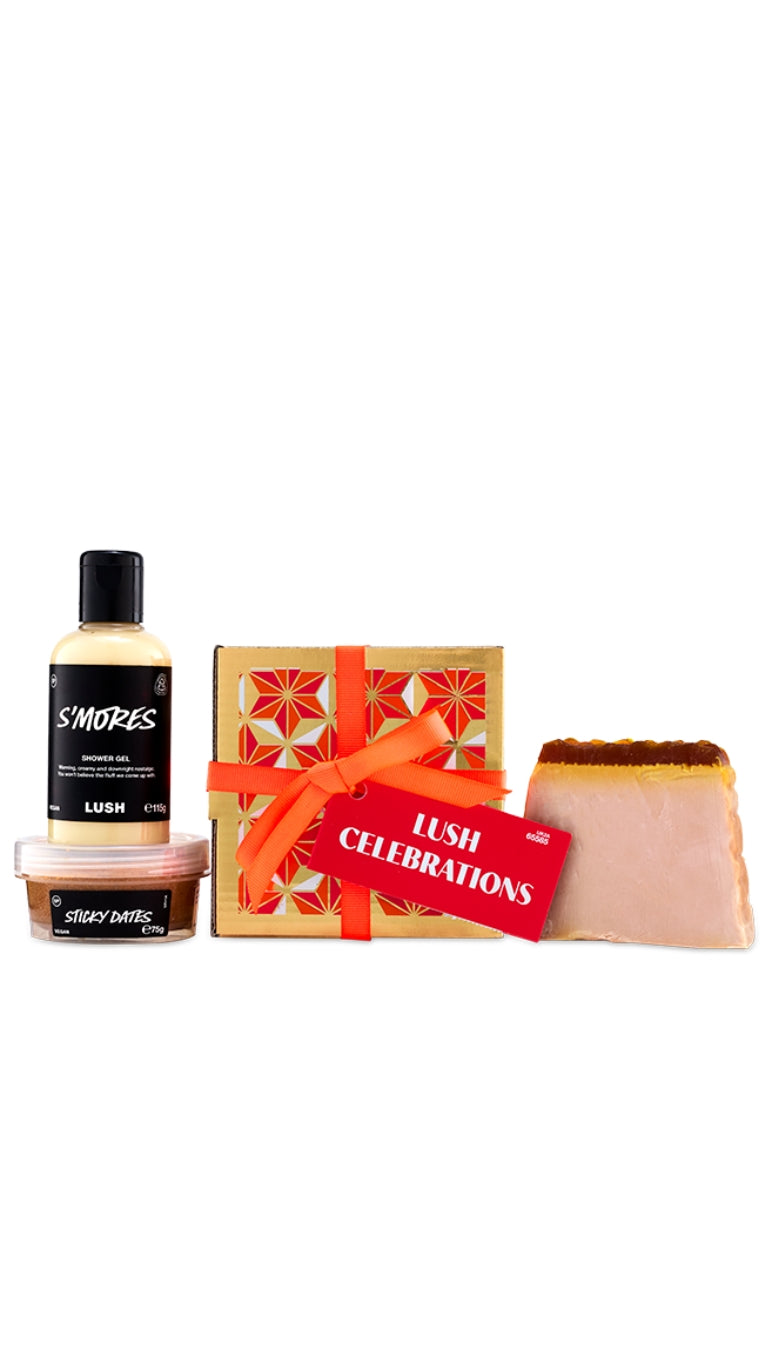 Lush Celebrations gift featuring S&