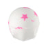 American Cream. A classic LUSH bath bomb shame in delicate white with bright pink star shapes and flecks of colour across the whole surface.