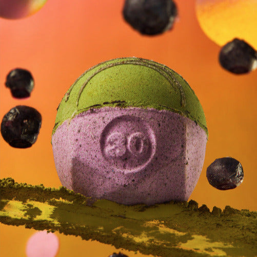 Blueberry matcha Oat Latte