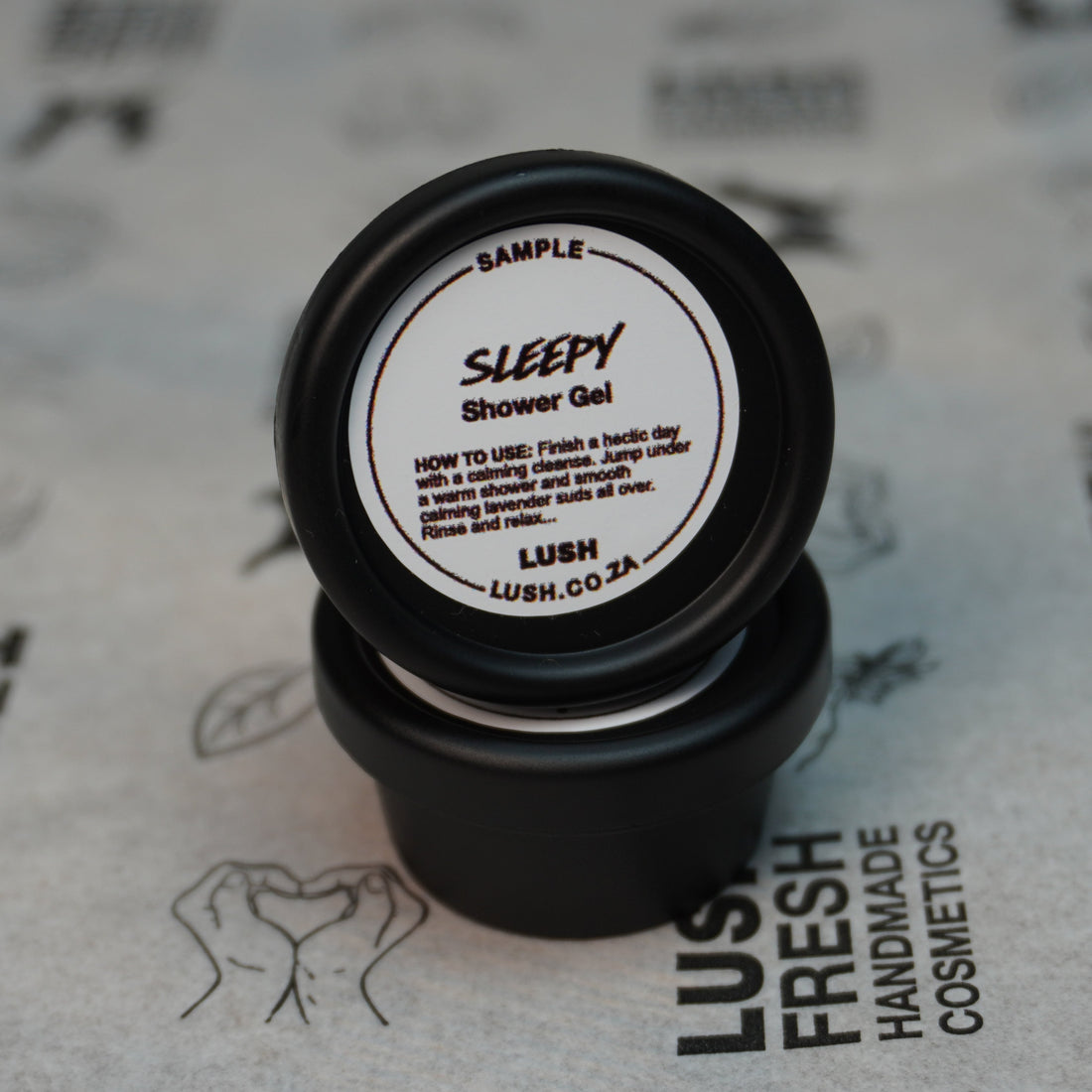 Lush sample container of &