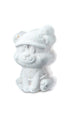 A white bear-shaped lush bath bomb. 