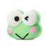 kerokerokeroppi shaped green bath bomb. 