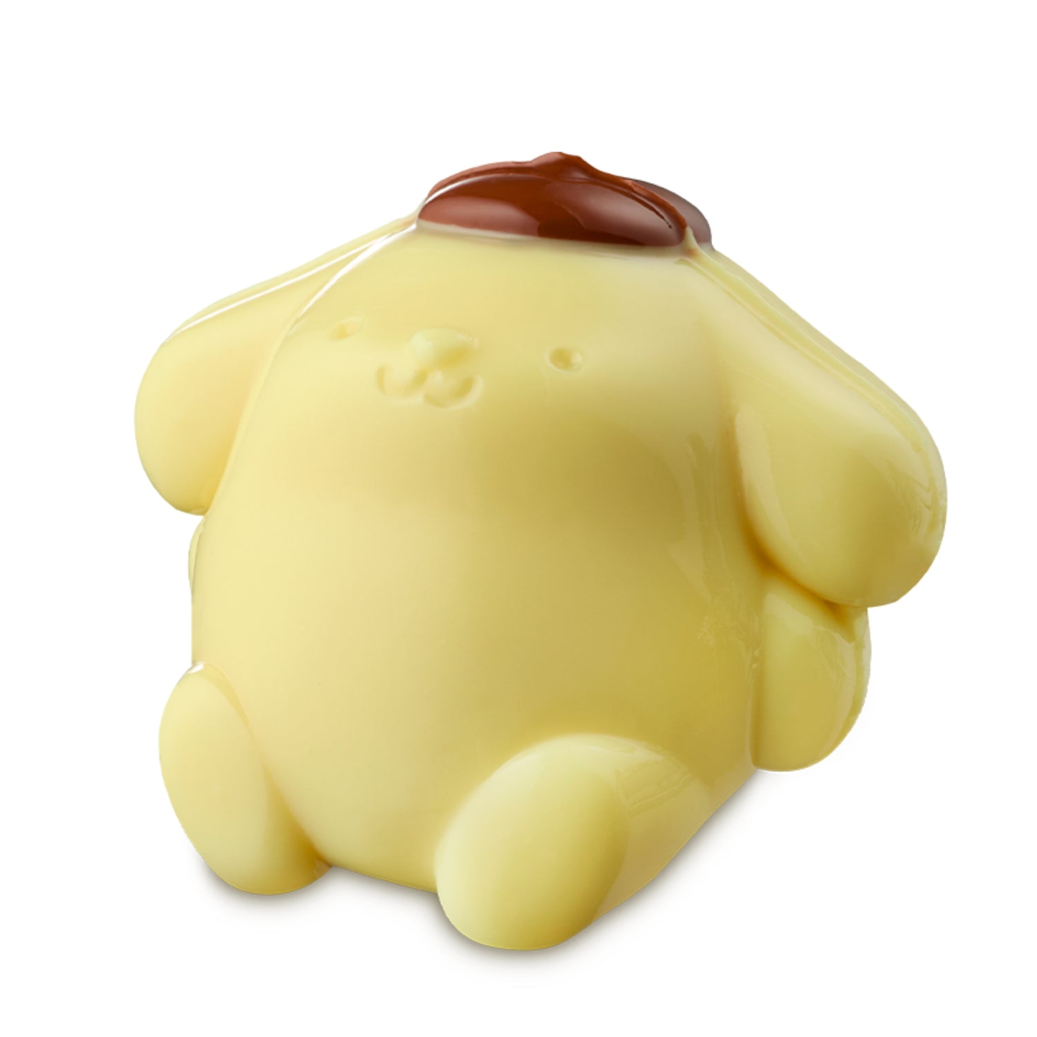 Pompompurin shaped yellow shower jelly. 