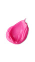 A pink tear-shaped swatch of a lush lip gloss/jelly. 