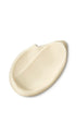 A cream tear-shaped swatch of a lush body lotion. 